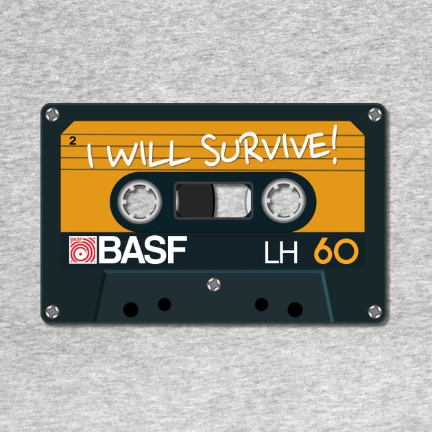 Vintage Audio Tape - BASF - I Will Survive! by chillibongostudio